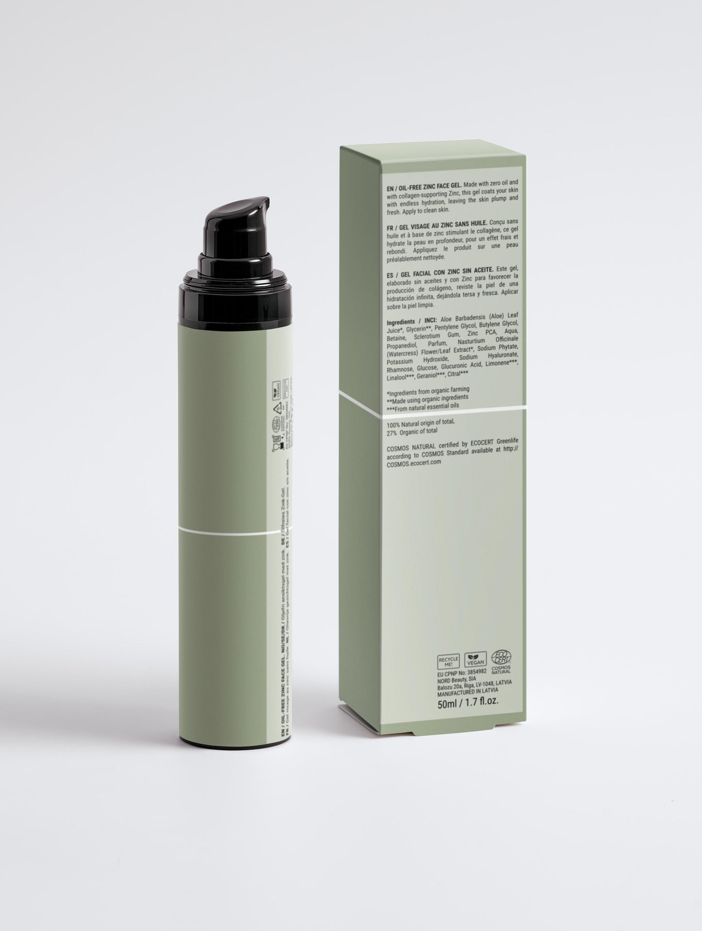 Oil-Free Zinc Face Gel for Men